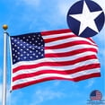 thumbnail image 3 of American Flag 2x3 ft: Longest Lasting US Flag, Made From Nylon, Embroidered Stars, Sewn Stripes, Brass Grommets, UV Protection Perfect for Outdoors! USA Flag, 3 of 10