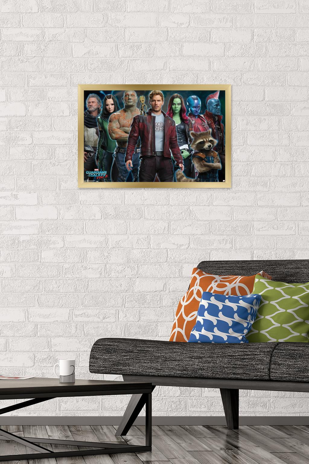 Marvel Cinematic Universe - Guardians of the Galaxy 2 - Intimidation Wall Poster, 14.725" x 22.375", Framed