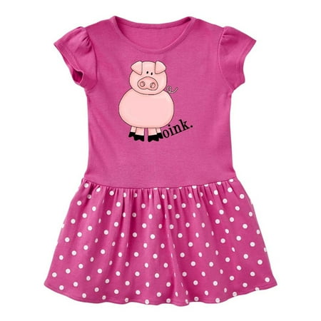 

Inktastic Pig-Oink Gift Toddler Girl Dress
