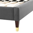 thumbnail image 6 of Modway Aurora Performance Velvet King Bed in Charcoal, 6 of 10