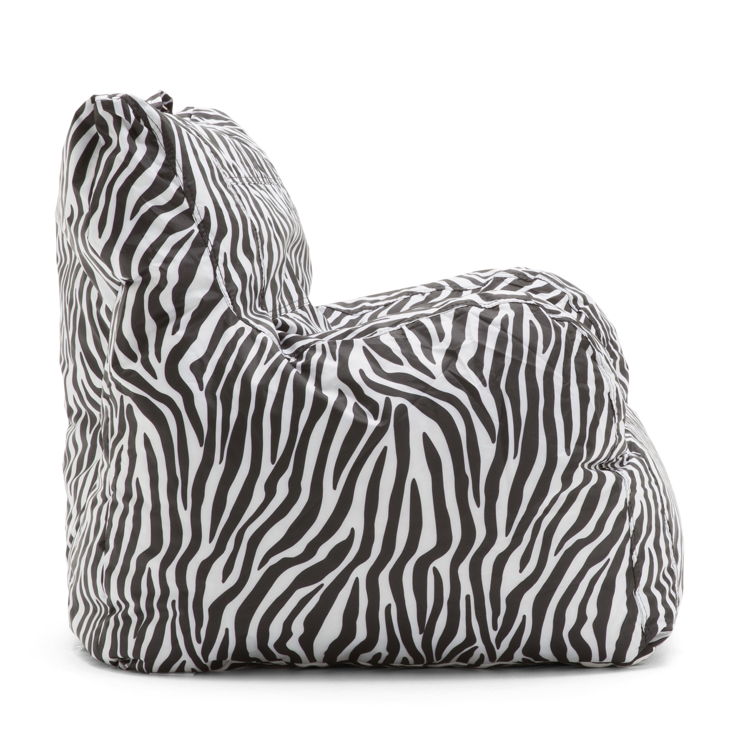 Big Joe Dorm Bean Bag Chair, Zebra - Walmart.com, image size:2500x2500