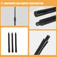 thumbnail image 3 of Black Extendable Mic Stand with Bendable Metal Rod for Desk Compatible with Phones and Cameras 3pcs, 3 of 6