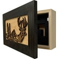 thumbnail image 4 of Bellewood Designs Wall Mounted Gun Cabinet with Deer Scene - Securely Store Your Gun In Plain Sight In This Wall DecorGun Safe, 4 of 9