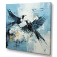 thumbnail image 2 of Designart "Minimalist Blue Bird With White Blossoms III" Birds Of Paradise Canvas Art Print, 2 of 7