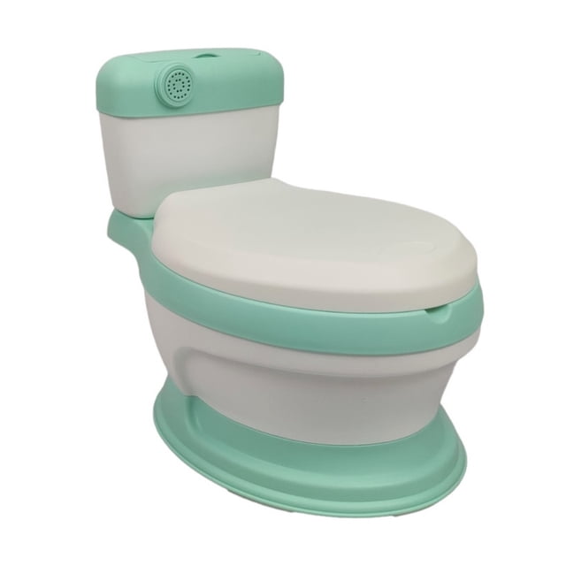 Baño Entrenador Bacinica The Baby Shop con sonido, antiderrapante y asiento acojinado Verde