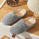 thumbnail image 1 of Zapatillas de interior silenciosas con suelo de madera para el hogar antideslizantes para hombres y mujeres, 1 of 8