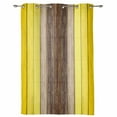 thumbnail image 3 of 2 Panels Yellow Brown Retro Wood Grain Curtains for Bedroom Living Room Drapes Kitchen Children's Room Window Curtain Modern Home Decor, 3 of 7