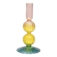thumbnail image 3 of DOLITY Glass Candle Holder Retro Candlesticks for Holiday Wedding Decoration C, 3 of 9