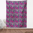 thumbnail image 4 of Ambesonne Floral Fabric by the Yard Upholstery, Pink and Purple Hibiscus, 10 Yards, Grey Multicolor, 4 of 5