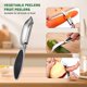 thumbnail image 2 of Peladores de frutas de cocina, fácil de usar, pelador más rápido para peladores de col, pepino y jengibreB, 2 of 5