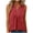 Wine a2, variant on snilers Tank Tops for Women Sleeveless Dressy Casual Henley V-Neck Summer Shirts Pleated T Shirt Loose Fit Tunic Blouses S-2XL