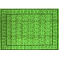 thumbnail image 1 of Ahgly Company Indoor Rectangle Oriental Green Industrial Area Rugs, 6' x 9', 1 of 4
