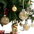 thumbnail image 4 of Ludlz 24pcs Small Christmas Ball Ornaments Shatterproof Christmas Decorations Tree Balls for Holiday Wedding Party Decoration, Tree Ornaments Hooks Included, 4 of 8