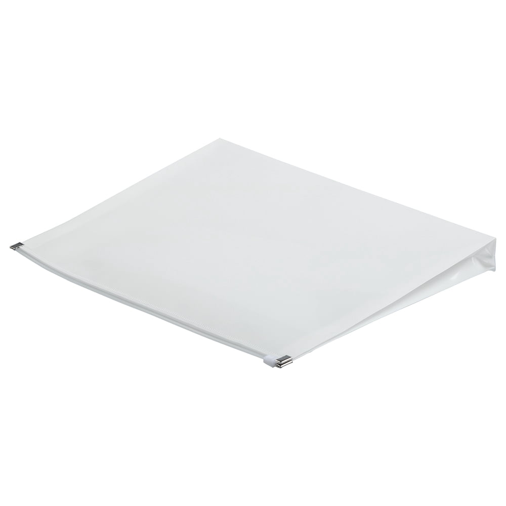 JAM Paper Plastic Envelopes with Zip Closure, Letter Booklet, 9 3/4 x 13, White, 3/Pack