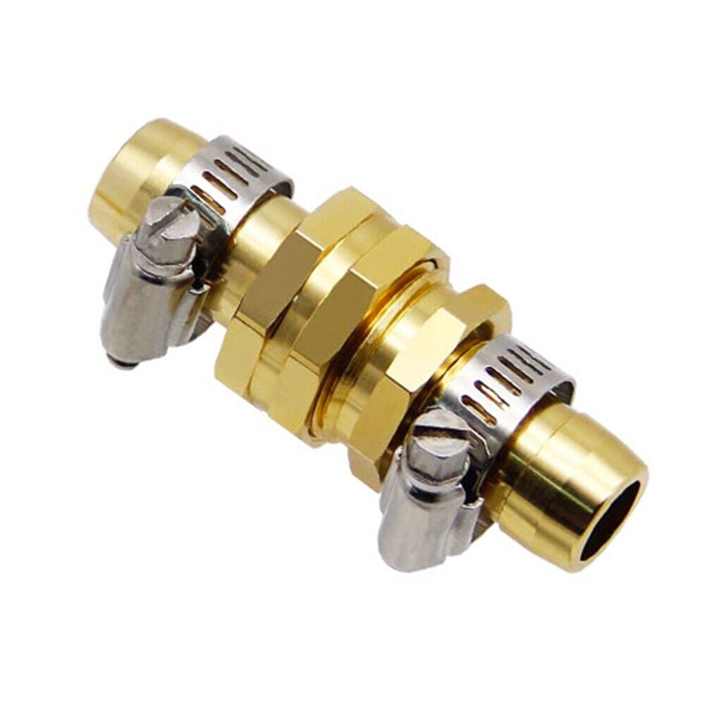 Brass Garden Hose Repair Connector with Clamps, Garden Hose Fitting Fit 5/8" And 3/4" Water Hose End Mender, Quick Connect Garden Hose Fittings, Garden Hose Quick Disconnect,10 Set
