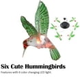 thumbnail image 3 of Solar Changing Color Hummingbird Wind Chime, EROCK Solar Powered LED Waterproof Hanging Lamp Bird Windchime Light for Outdoor Indoor Gardening Yard Pathway Decoration, 3 of 10