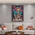 thumbnail image 2 of Hilo Algodón Bordado Punto Cruz Esqueleto Halloween Con 11CT 50x70cm, 2 of 9