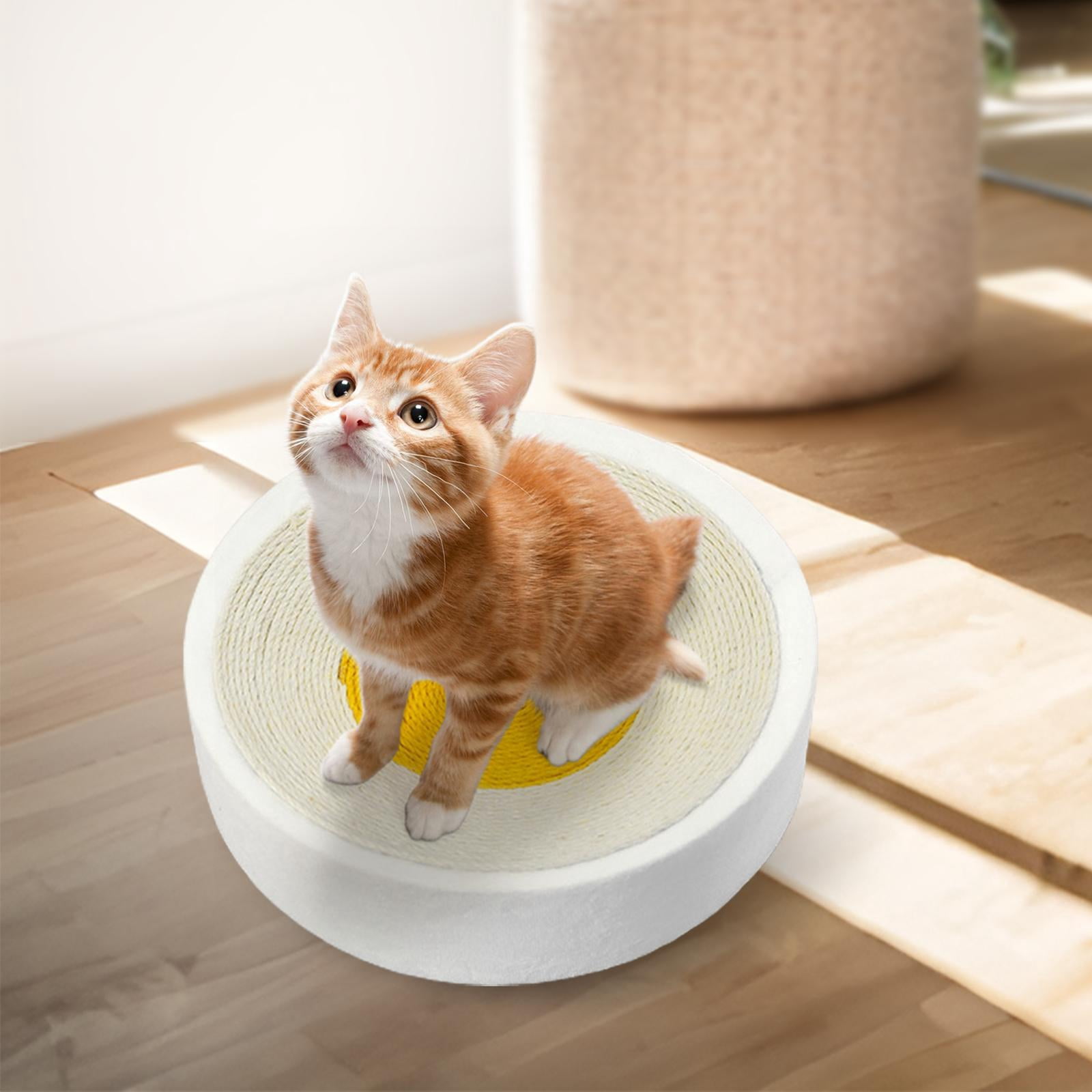Tooyful Cat Scratch Pad Lounge Cat Beds Rest and Play 40x10.5cm Grind Claws Cardboard Cat Scratcher Bed Cat Scratching Board for Kitten Medium Cats White