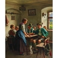 thumbnail image 3 of Emil Rau 12x14 Black Modern Framed Museum Art Print Titled - A Farmhouse Parlour, 3 of 5