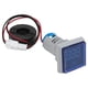 thumbnail image 2 of Medidor de corriente digital Amperímetro Lámpara de luz indicadora de señal cuadrada AC 220V AD16-22FSABlue VoborMX herramienta, 2 of 8