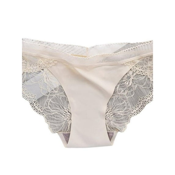 Women's Underwear Lace Bikini Panties Silky Comfy Lace Briefs