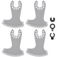 thumbnail image 1 of 4Pcs Oscillating Saw Blades  Segment Oscillating Tool Blades Sharp Wear Resistant Swing Multitool Blades with Gasket Adapters for Grout Cement Grit Mortar Removal, 1 of 11