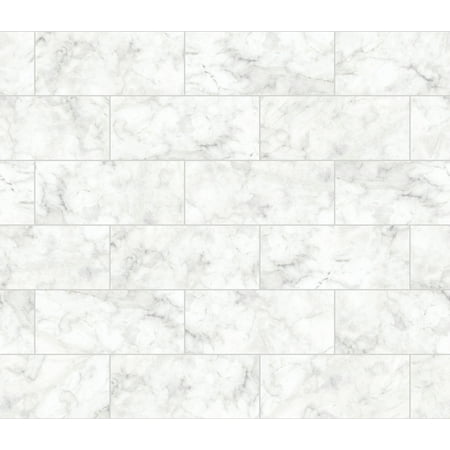 Brewster Marble Tile Peel & Stick Backsplash (Best Way To Clean Marble Tile)