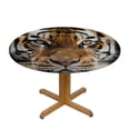 thumbnail image 3 of Orinice Tiger Round Table Cover Stain Resistant Washable Indoor Outdoor Tablecloth Kitchen Dining Wedding Parties 100% Polyester Fiber 38-42, 3 of 8