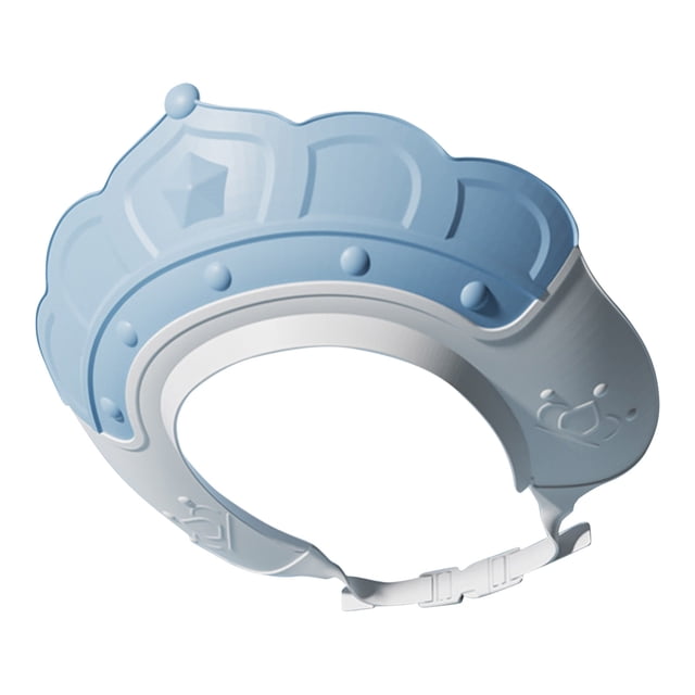 Kids Shower Cap Visor Protector Shield With Soft Shampoo Brush For Ears And Eyes Bath Hair Wash Accessory