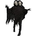 thumbnail image 2 of Morph Adult 2 Headed Ghoul Costume Mens Womens Grim Reaper Halloween Fancy Dress Halloween Black L, 2 of 7