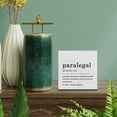 thumbnail image 3 of Zomyto 7"x7" Paralegal Definition Wood Box Sign Decor Desk Sign Paralegal Wooden Box Block Sign Rustic Home Law Office Decoration Lawyer Birthday Graduation Gift, 3 of 5