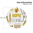 thumbnail image 3 of Disketp Home Cooking Funny Coasters,6 Pcs Leather Coasters With Holder, Perfect Housewarming Hostess Gifts,Protect Furniture From Water Marks Scratch And Damage, 3 of 9