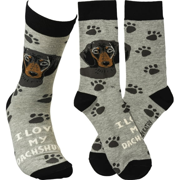 Primitives Socks - I Love My Dachshund