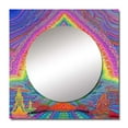thumbnail image 2 of Designart "Zen Buddhist Mindful Reflection II" Meditation Square Mirror Wall Decor Traditional - Large Pink Square Bathroom Mirror - Square Printed Wall Mirror Art, 2 of 5