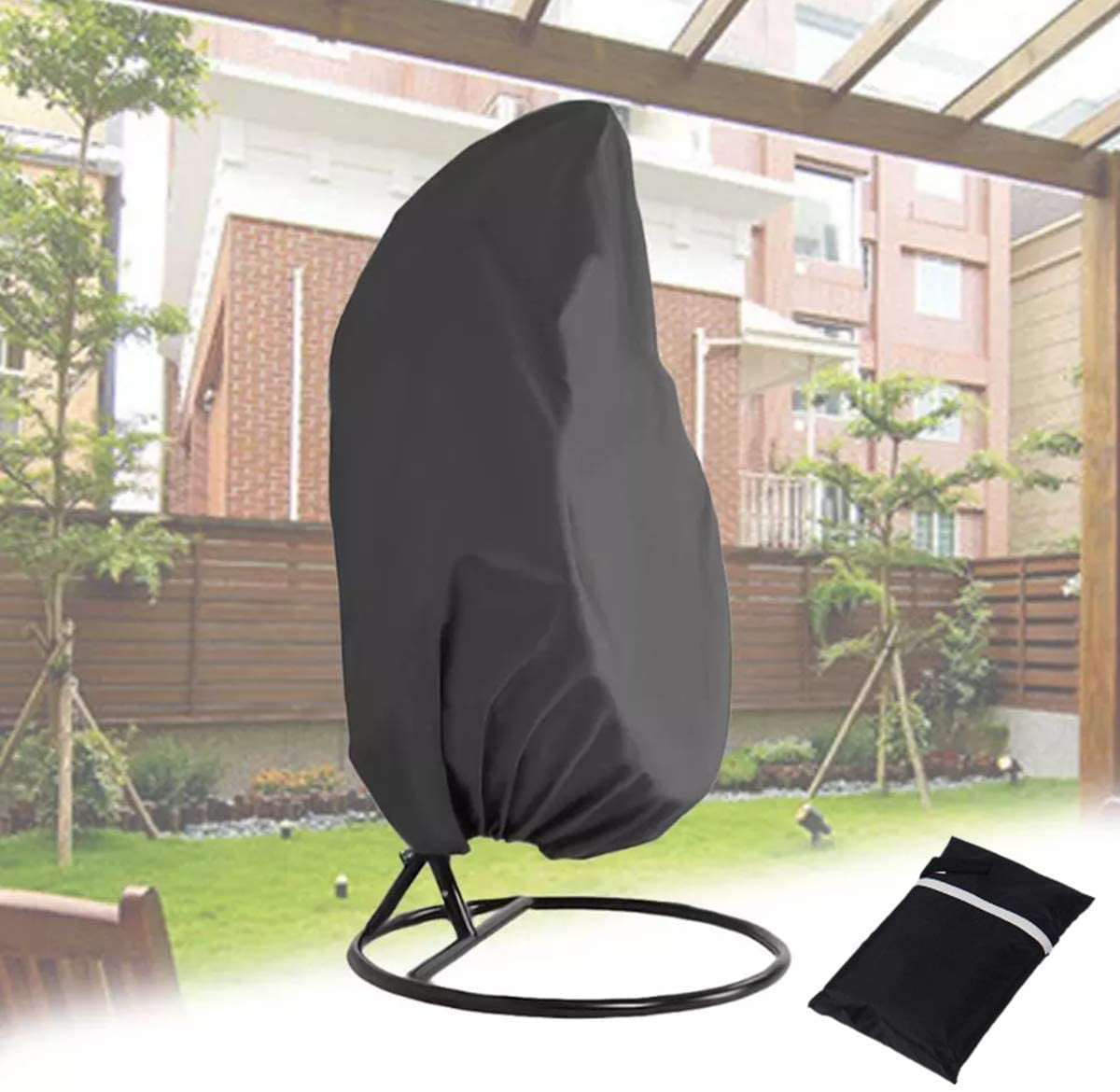 Hanging Swing Egg Chair Cover Garden Patio Rattan Outdoor Rain UV Sun Protector 