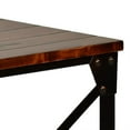 thumbnail image 3 of Winston Table d'Appoint Carrée Dessus et Étagère Brun Tabac Vieilli dans un Cadre en Métal, 3 of 6
