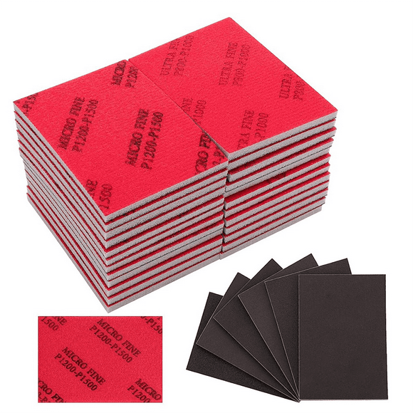 320-3000 Grit Sanding Sponge Set, Fine Foam Sanding Pads, Wet Sanding Paper, Sanding Sponges for Wood, Drywall Sanding