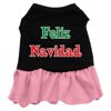 Christmas Pet Dog Cat Dress Screen Printed, "Feliz Navidad"