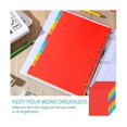 thumbnail image 5 of Set Of 12 Plastic For 3 Ring Binders Cute Binder Index Dividers With Multicolor Tabs For Office, 5 of 5