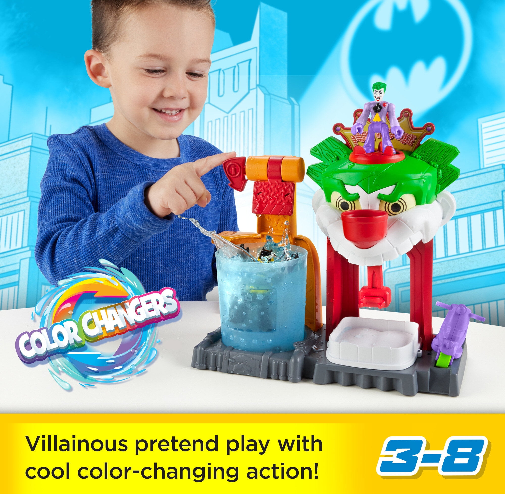 Imaginext DC Super Friends Batman Playset with Color Changing