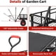 thumbnail image 2 of Heavy - duty mesh steel garden cart con 880 lbs capacity - 4 removable sides, 10 all - terrain tires, outdoor metal folding dump truck con 180° rotating handle, 2 of 7