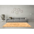 thumbnail image 3 of Ahgly Company Indoor Round Solid Orange Modern Area Rugs, 3' Round, 3 of 4