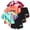 Red Blue Orange(A306), variant on Fdqin Girls Summer Outfits 6 Pcs Tie-dye Heart Print Casual Short Sleeve Tee Tops and Dolphin Shorts Set Red Light Green Blue 7-8 Years