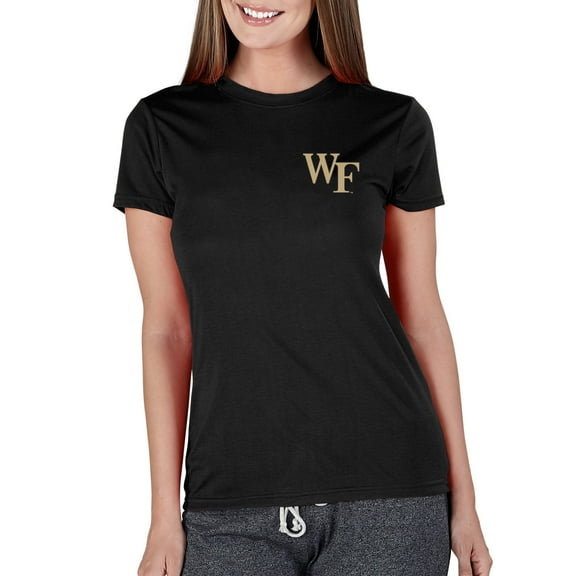 Women's Concepts Sport Black Wake Forest Demon Deacons Marathon Knit Top