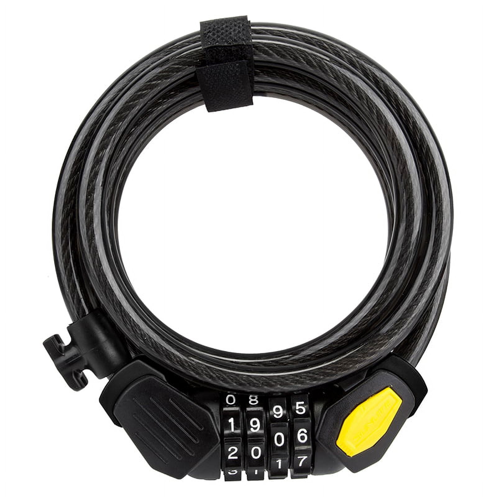 SUNLITE Defender Combo Cable Lock 10mm Black Combo Bike Lock