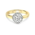 thumbnail image 3 of 1 Carat IGI Certified Round Shape Lab Grown Diamond Engagement Ring | 14K Yellow Gold | Anna Hidden Accents Halo Lab Diamond Ring | FG-VS1-VS2 Quality Friendly Diamonds, 3 of 5