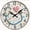 12inch/30cm, variant on 2D Flat Wooden Wall Clock, Stethoscope Theme Round Design, Silent Non-Ticking with Decorative Numbers for Home Decor, AA Battery Not Included
