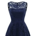 thumbnail image 5 of Dressystar Women Vintage Floral Lace Sleeveless Hi-Lo Swing Formal Cocktail Party Dress, 5 of 6