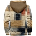 thumbnail image 6 of Mens Retro Solid Color Long Sleeve Stand Collar Three Mens Coat Strap Waist Length, 6 of 6