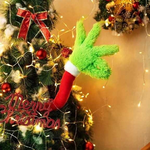 Elf Body Tree Decorations, Elf Arms for Christmas Tree Ornaments Xmas Christmas Tree Topper Party Supplies Christmas Decorations Indoors Home Decor